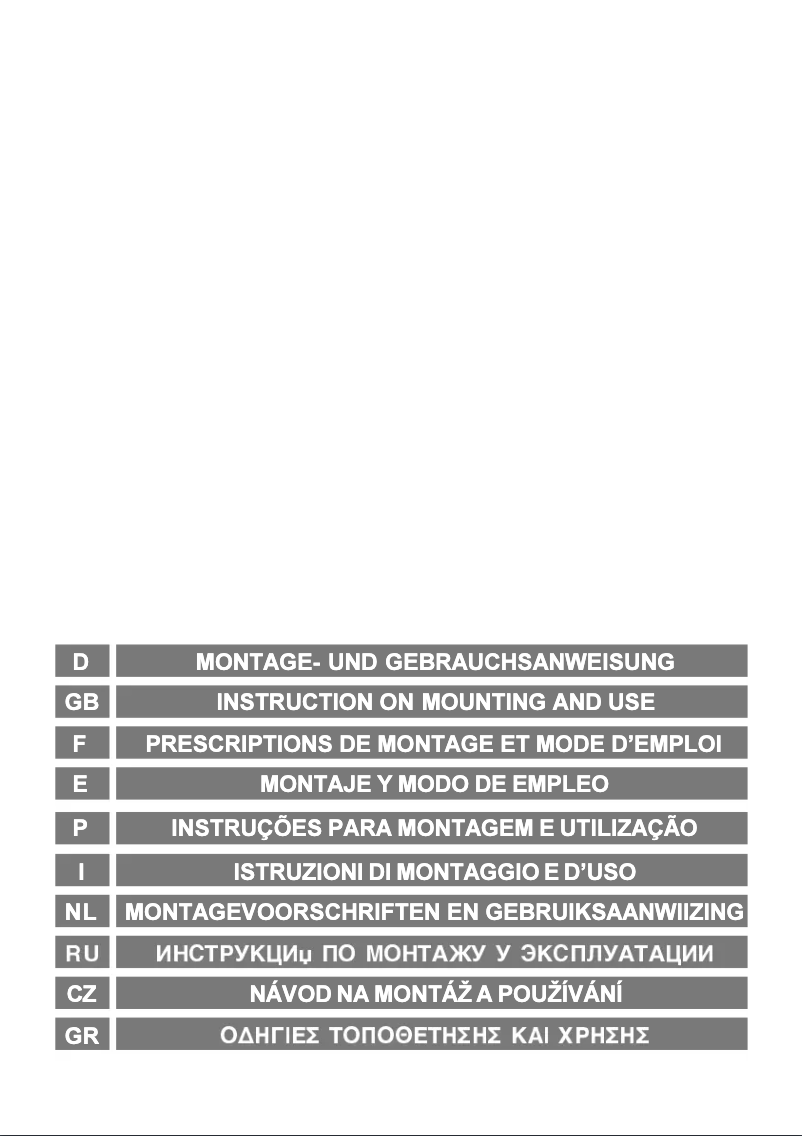 Page n°1 - Manuel utilisateur Candy CBP 61 N