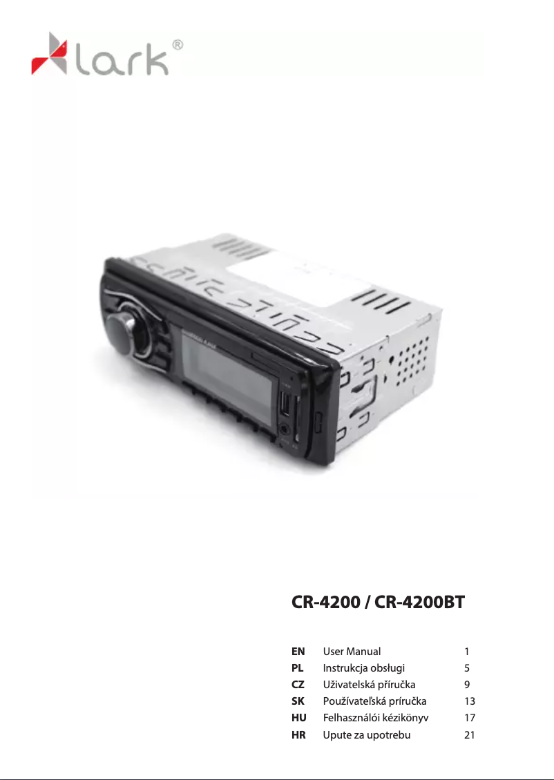 Page 1 de la notice Manuel utilisateur Lark CR-4200