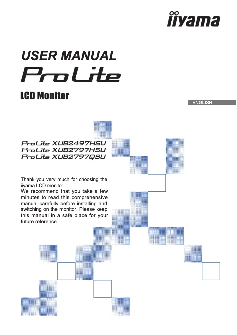 Page n°1 - Manuel utilisateur Iiyama ProLite XUB2497HSU