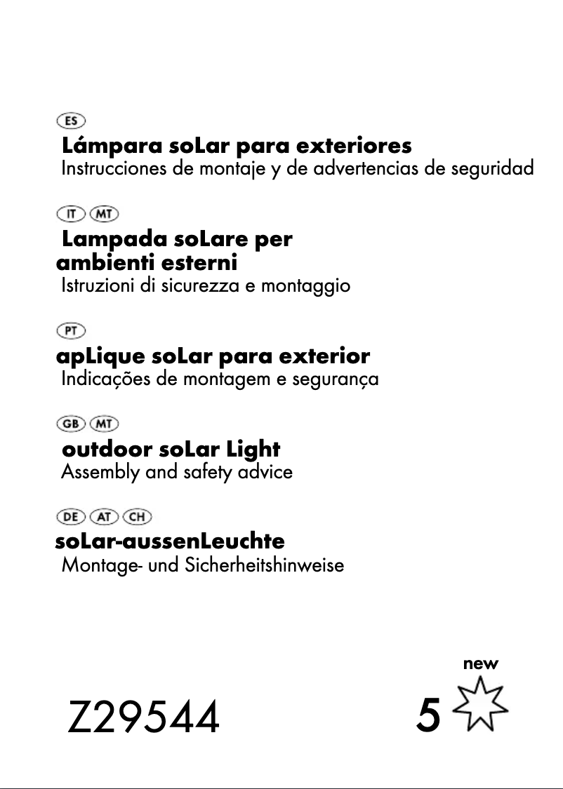 Page 1 of the manual User Manual Florabest Z29544