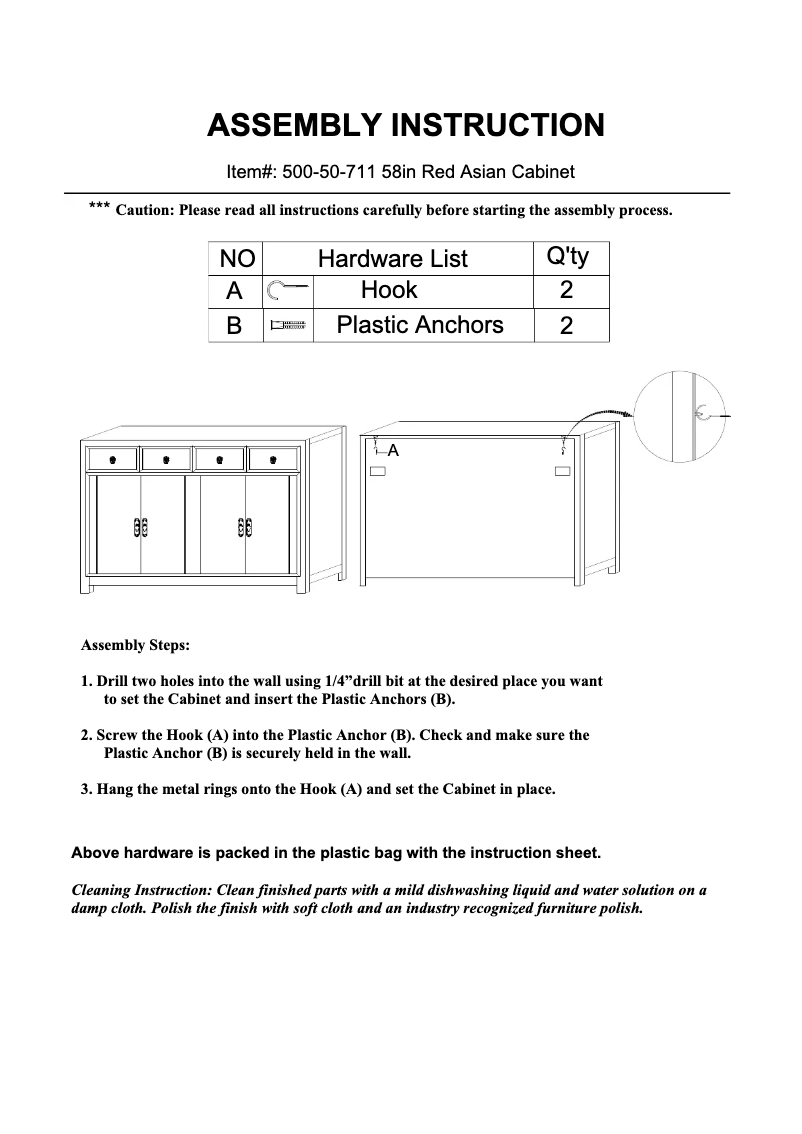 Página 1 del manual Manual de usuario Hooker 500-50-711