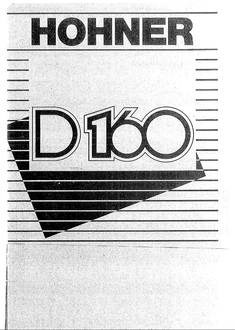 Page n°1 - Manuel utilisateur Hohner D160 Symphonie