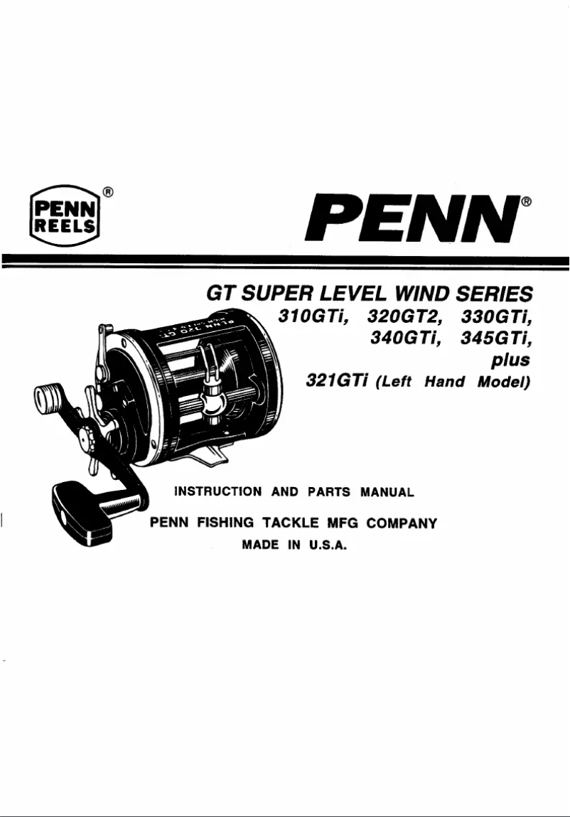 Page n°1 - Manuel utilisateur Penn 321GTi