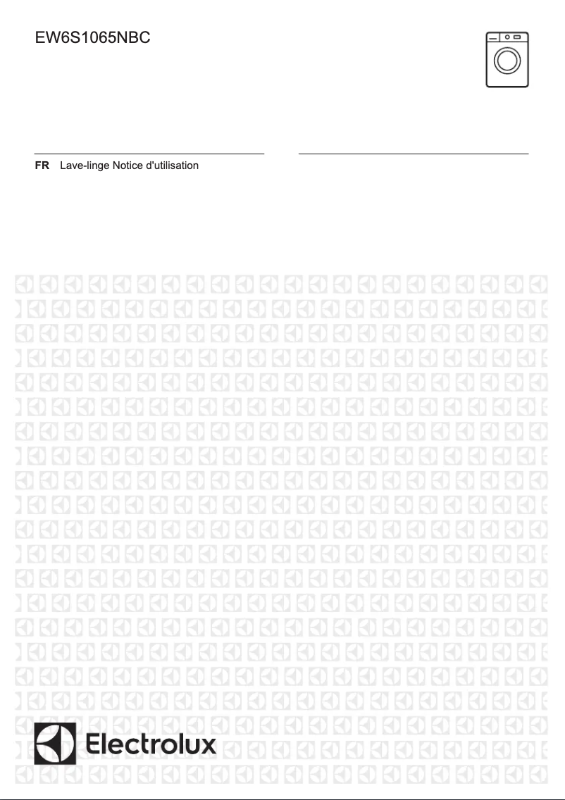 Page 1 de la notice Manuel utilisateur Electrolux EW6S1065NBC