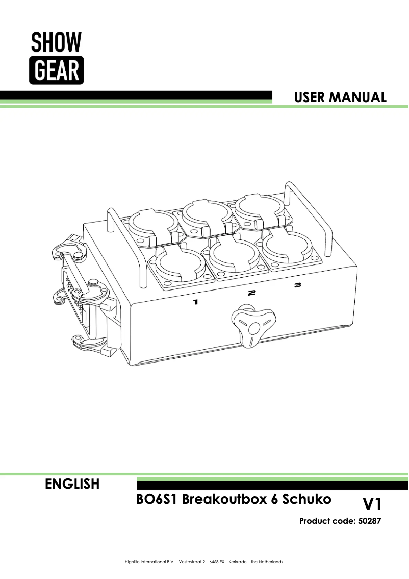 Image de la première page du manuel de l'appareil BO6S1