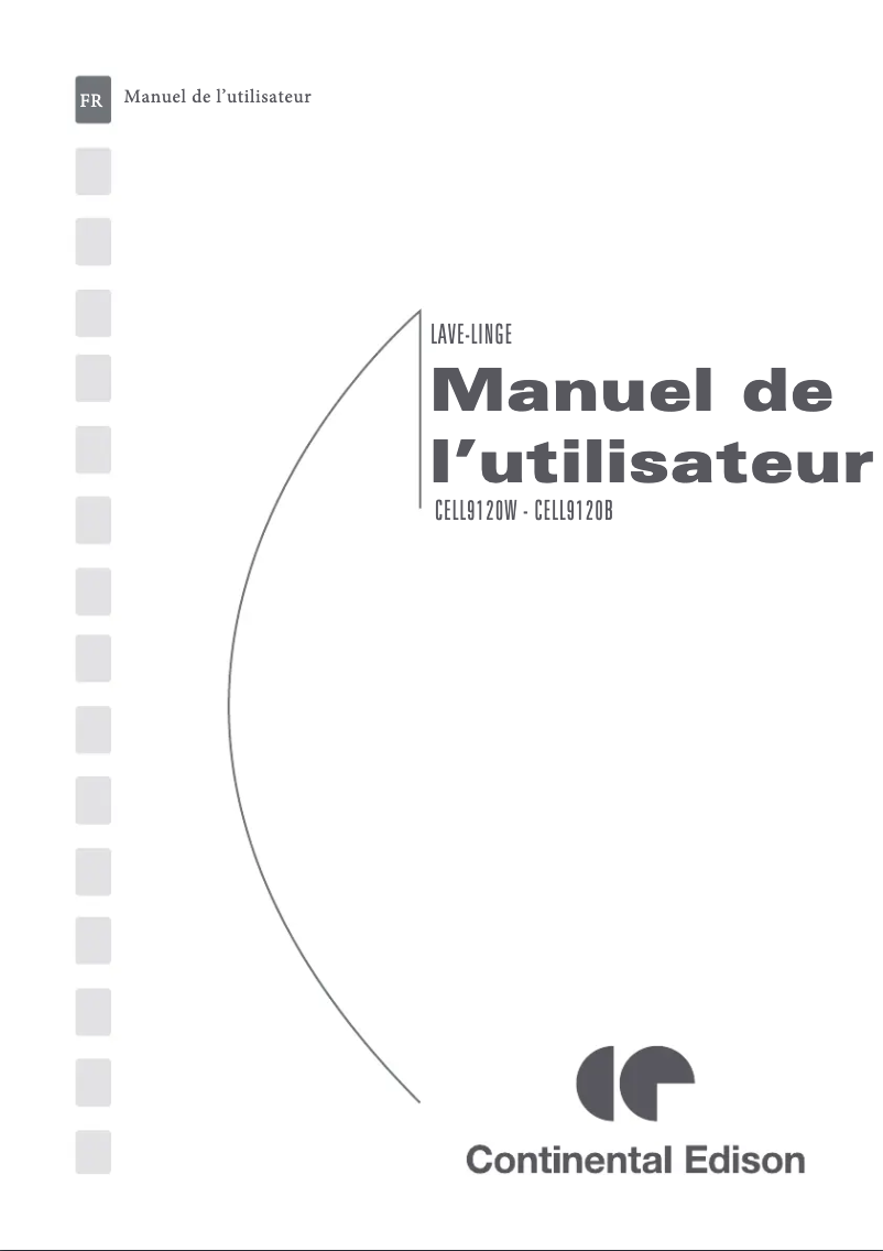 Image de la première page du manuel de l'appareil CELL9120W