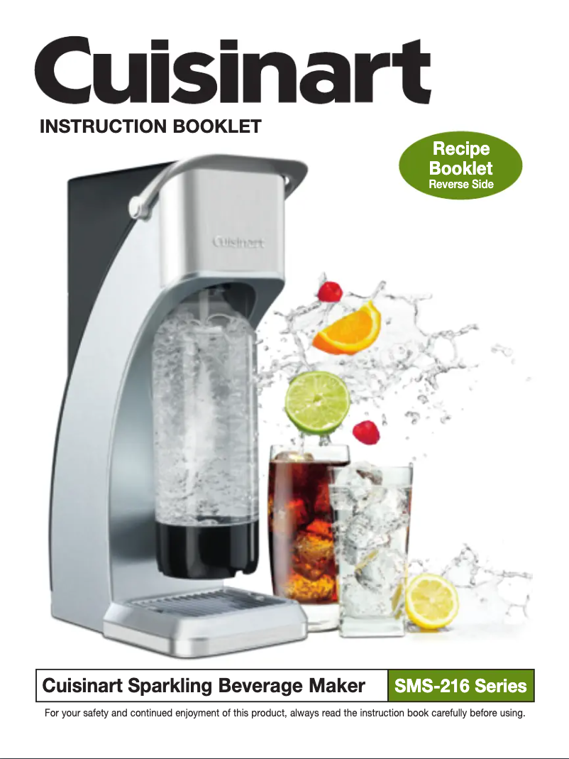 Page 1 de la notice Manuel utilisateur Cuisinart SMS-216S