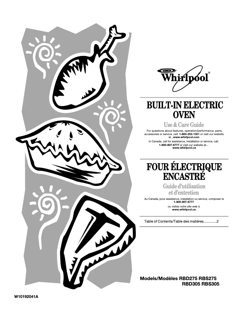 Página 1 del manual Manual de usuario Whirlpool RBS245PRS