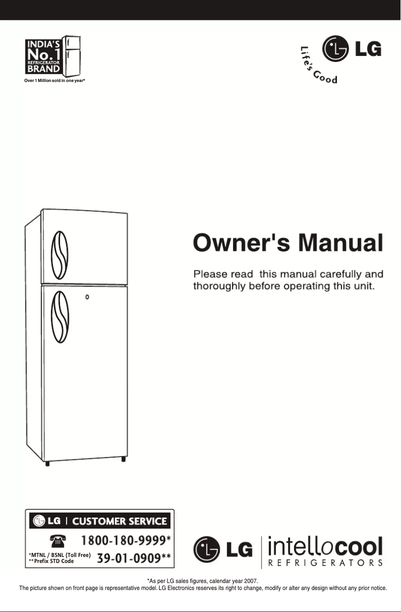 Page n°1 - Manuel utilisateur LG GL-245TMG