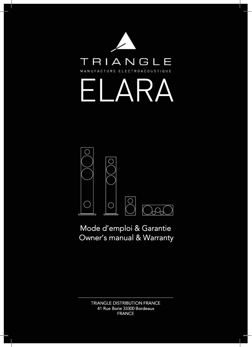 Page n°1 - Manuel utilisateur Triangle Elara LN01