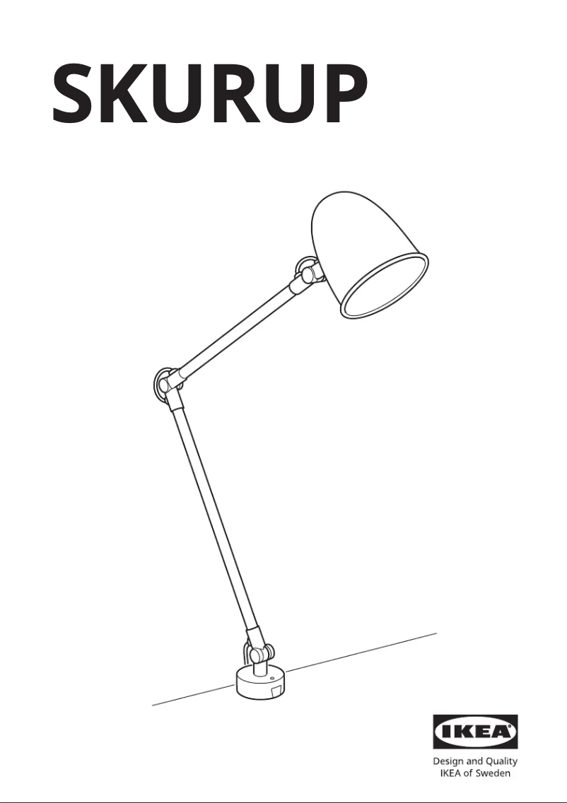 Page 1 de la notice Manuel utilisateur Ikea SKURUP 604.711.44