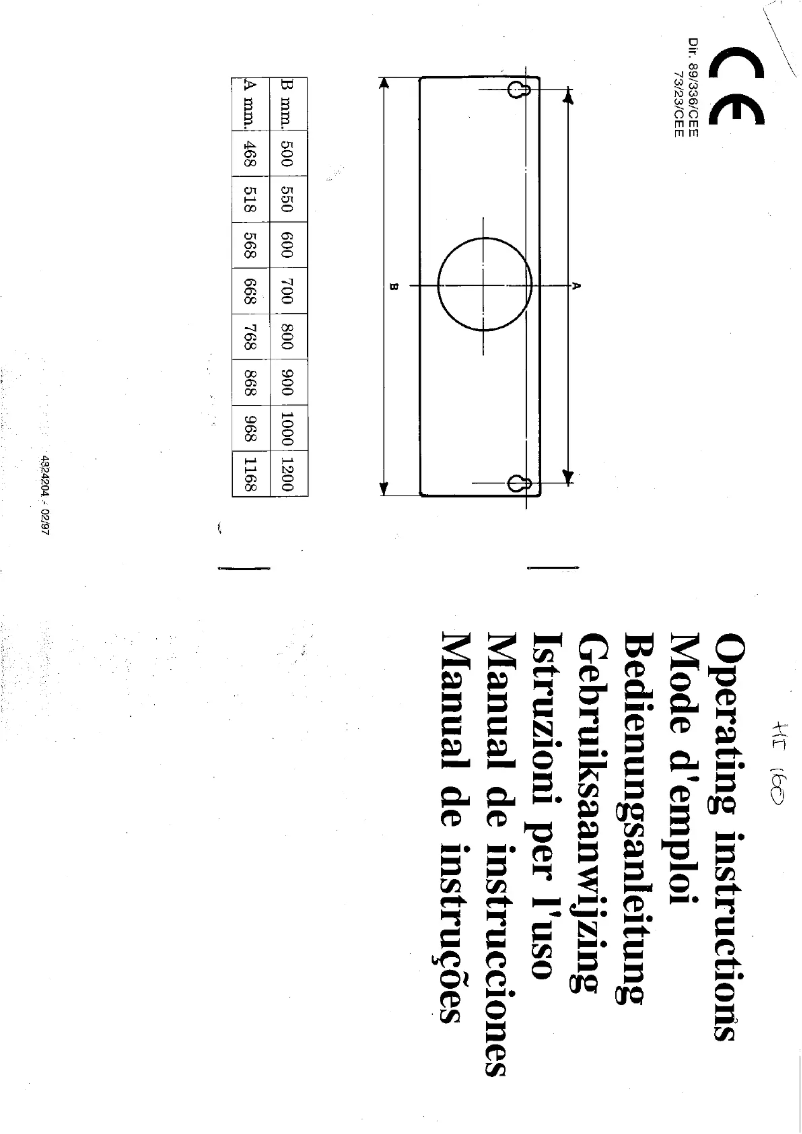 Page n°1 - Manuel utilisateur Indesit HI 160