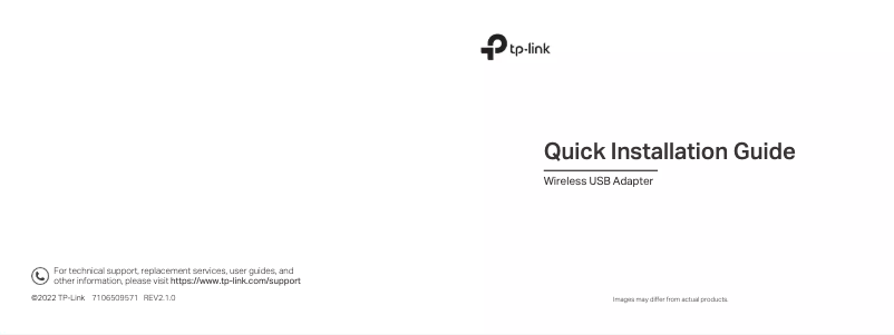 Page 1 de la notice Manuel utilisateur TP-Link Archer T2U Nano