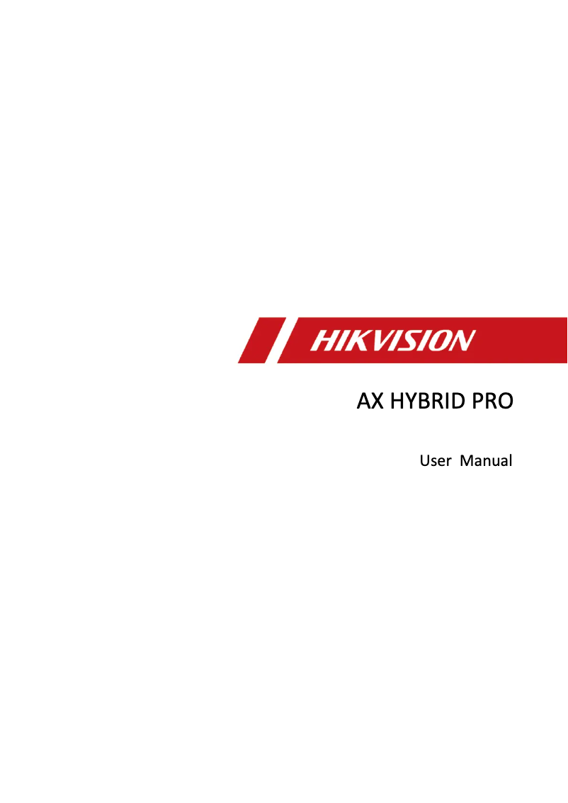 Page 1 de la notice Manuel utilisateur Hikvision DS-PHA64-LP