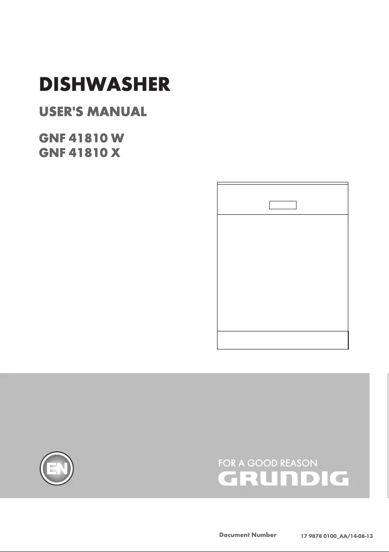 Page 1 de la notice Manuel utilisateur Grundig GNF 41810 X