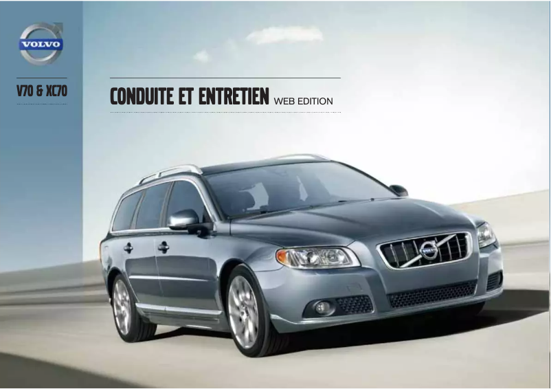 Page 1 de la notice Manuel utilisateur Volvo V70 (2012)