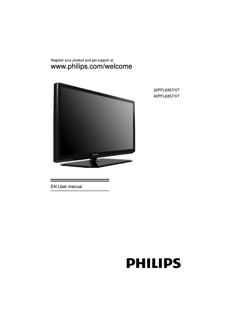 Page 1 de la notice Manuel utilisateur Philips 32PFL6357