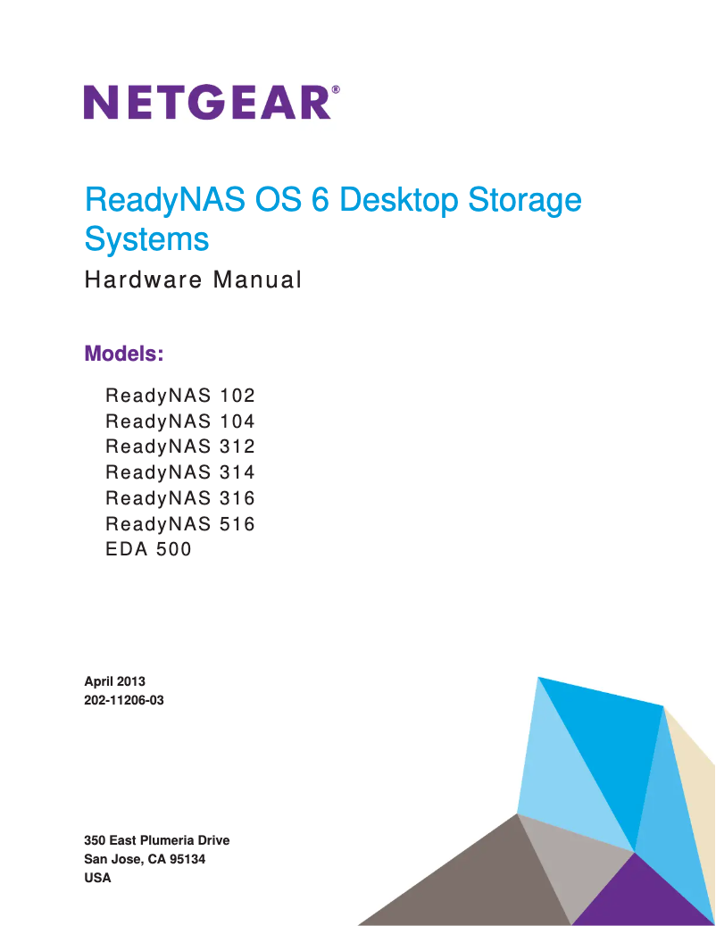 Página 1 del manual Manual de usuario Netgear ReadyNAS 516