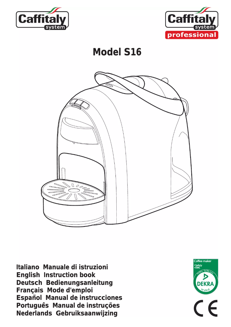 Image de la première page du manuel de l'appareil Diadema S16