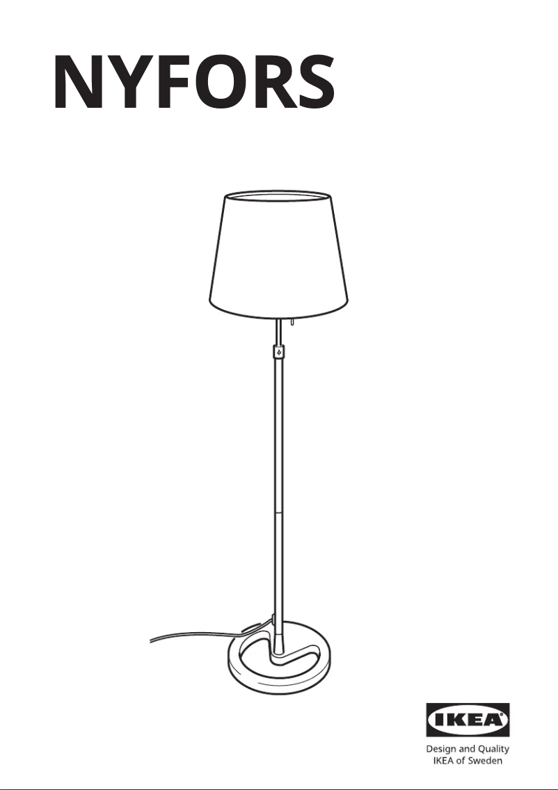 Página 1 del manual Manual de usuario Ikea NYFORS 805.232.60