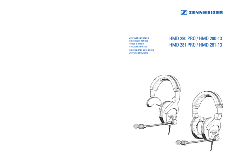 Image de la première page du manuel de l'appareil HMD 280 PRO