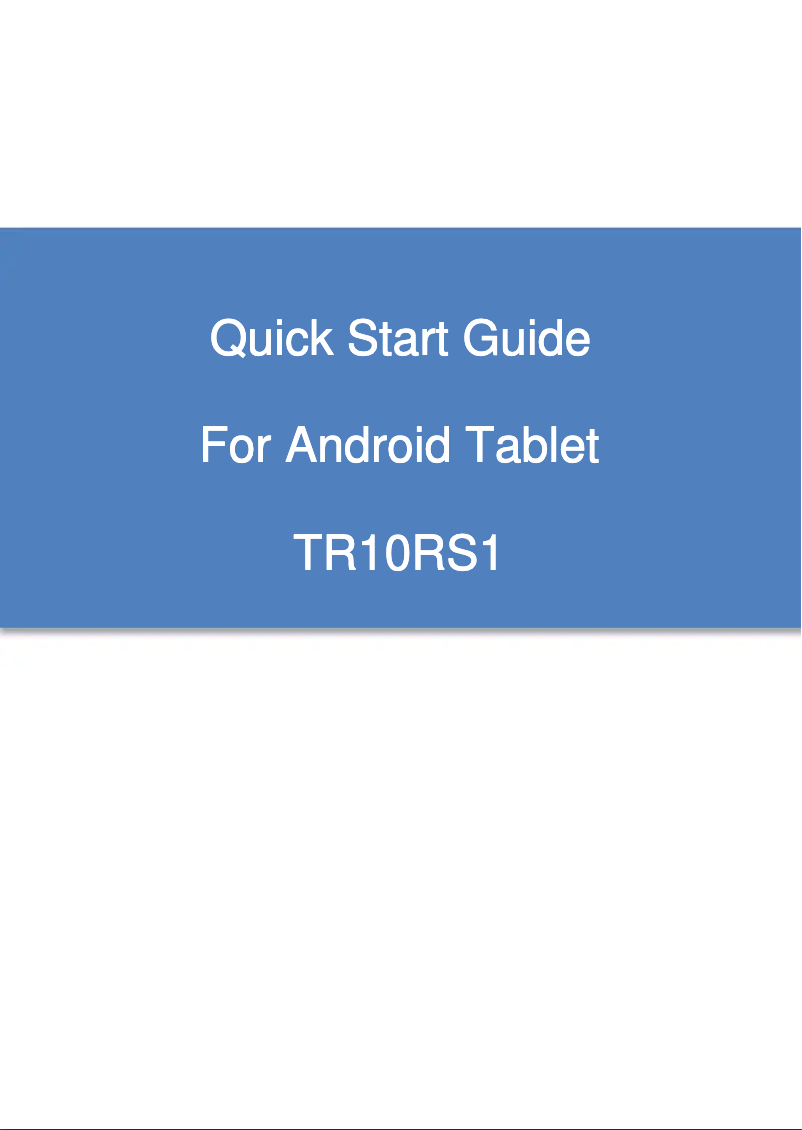 Page 1 de la notice Manuel utilisateur ECS TR10RS