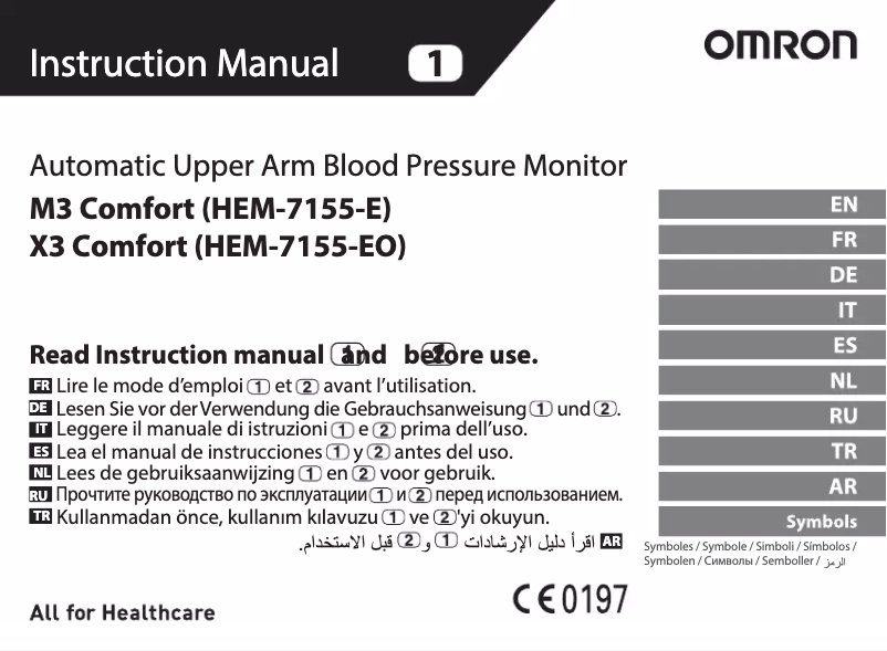 Page 1 de la notice Manuel utilisateur Omron X3 Comfort