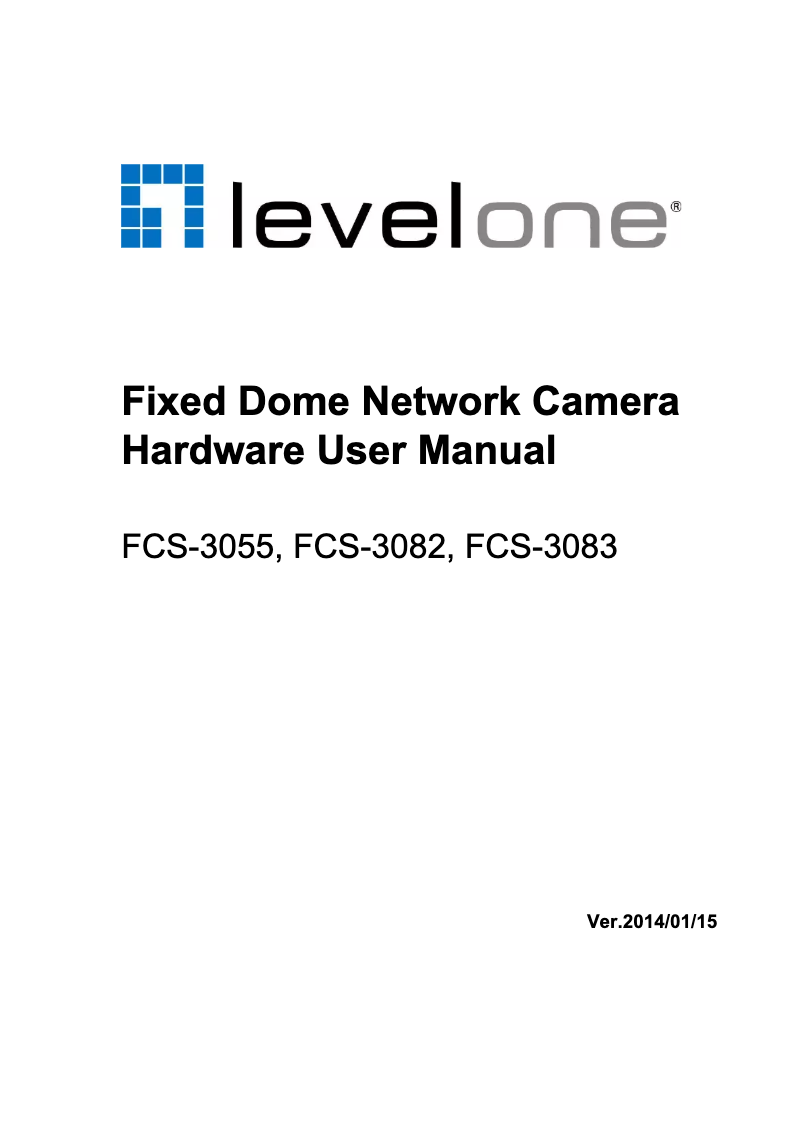 Page n°1 - Manuel utilisateur LevelOne FCS-3083