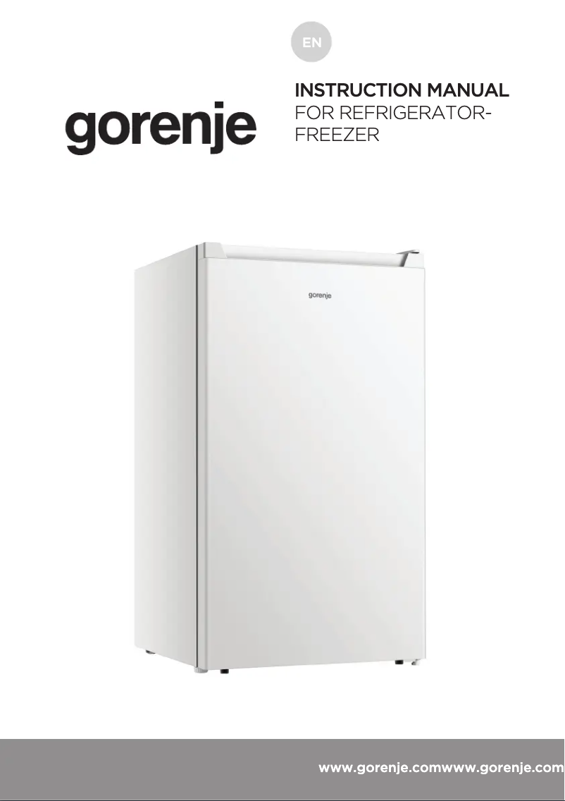 Page n°1 - Manuel utilisateur Gorenje RB39EPW4