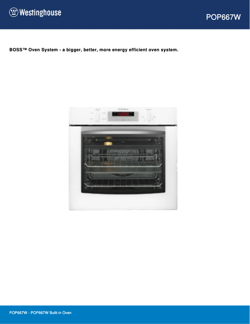 Image de la première page du manuel de l'appareil POP667W