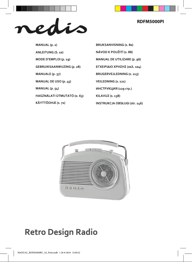 Page 1 de la notice Manuel utilisateur Nedis RDFM5000PI