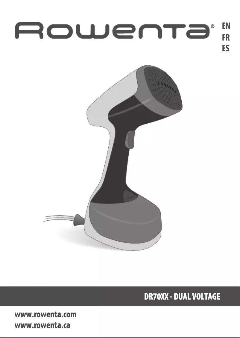 Page 1 de la notice Manuel utilisateur Rowenta X-Cel Steam Travel DR7052