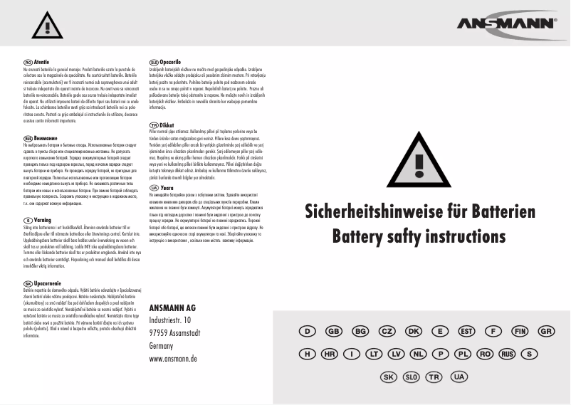 Image de la première page du manuel de l'appareil 1600-0007