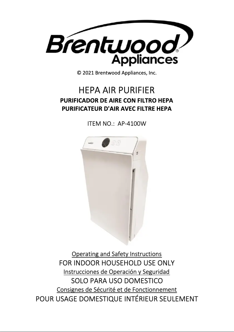 Imagen de la primera página del manual del dispositivo AP-4100W