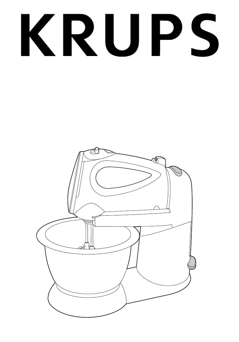 Page 1 de la notice Manuel utilisateur Krups 3 Mix 8008