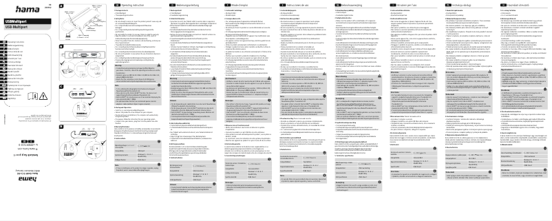 Page n°1 - Manuel utilisateur Hama Connect2Mobile 00200102