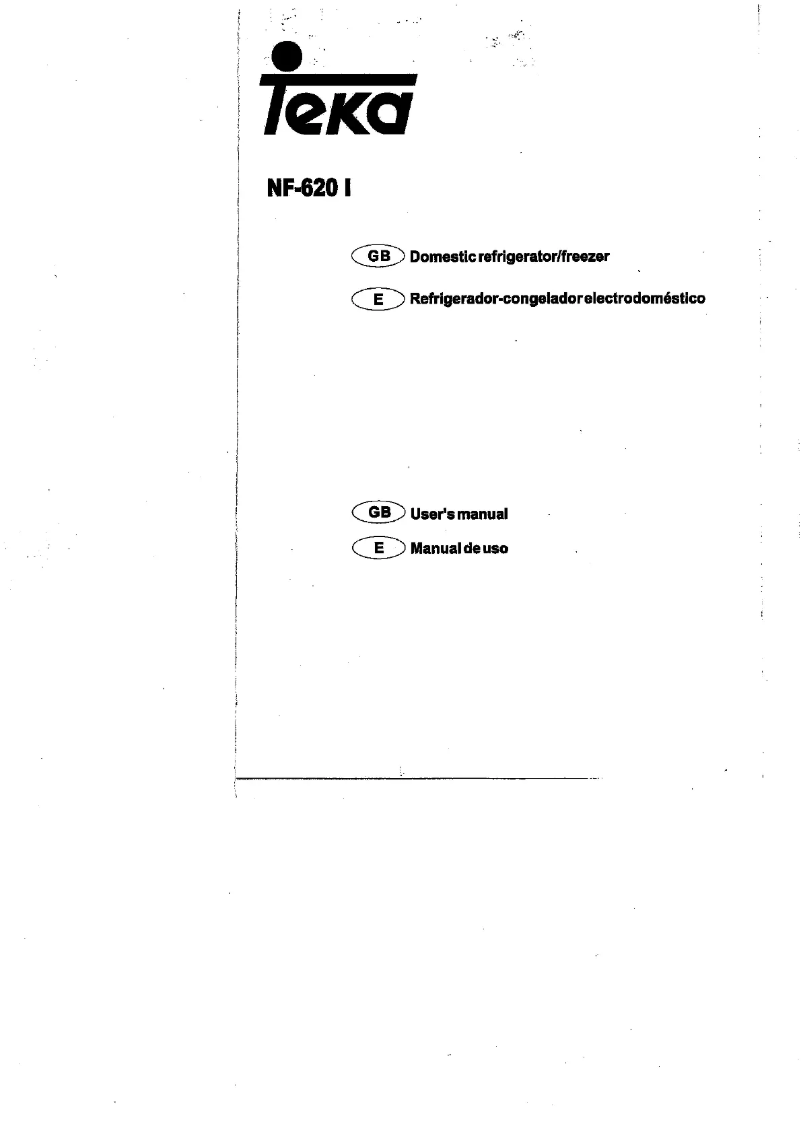 Image de la première page du manuel de l'appareil NF-620 I