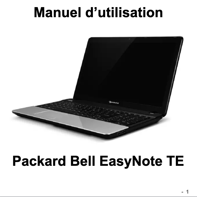 Page n°1 - Manuel utilisateur Packard Bell EasyNote TE