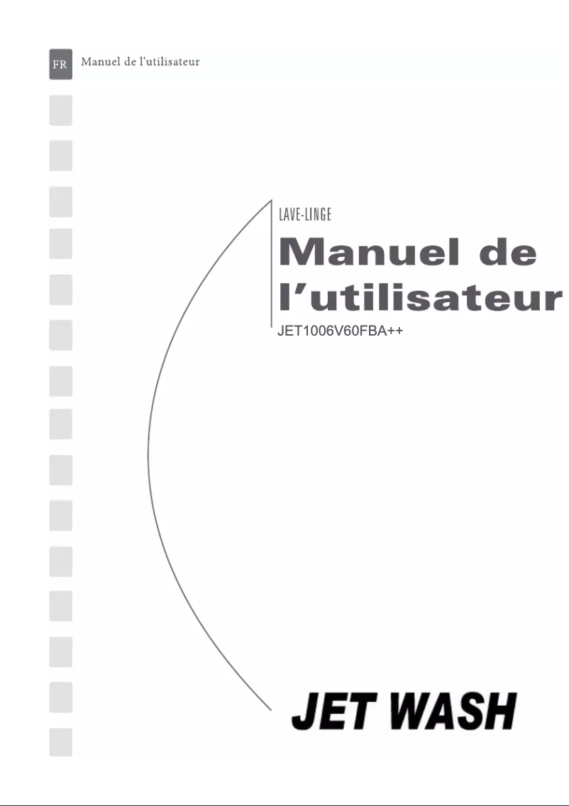 Image de la première page du manuel de l'appareil JET1006V60FBA++