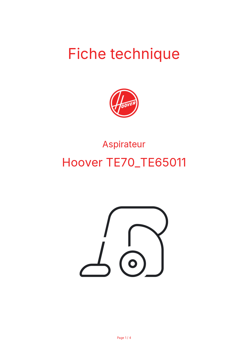 Image de la première page du manuel de l'appareil TE70_TE65011
