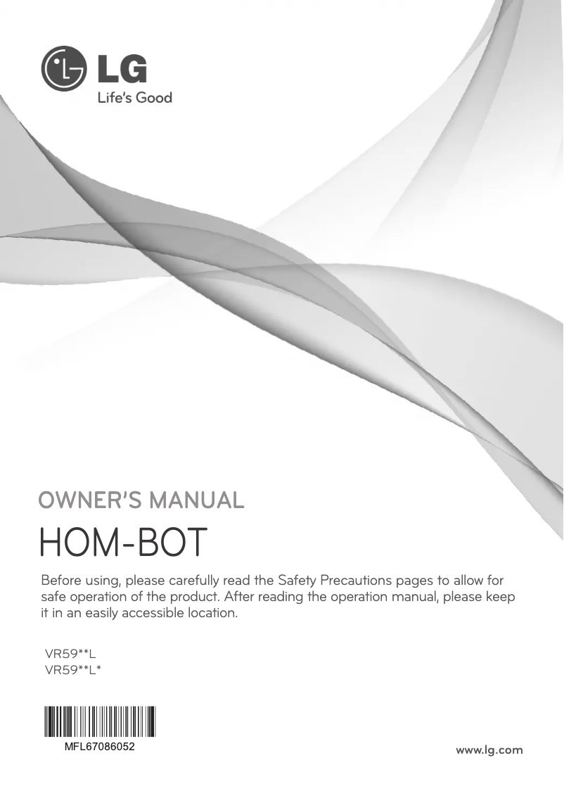 Page 1 de la notice Manuel utilisateur LG VR5943L