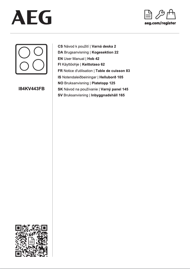 Imagen de la primera página del manual del dispositivo I84KV443FB
