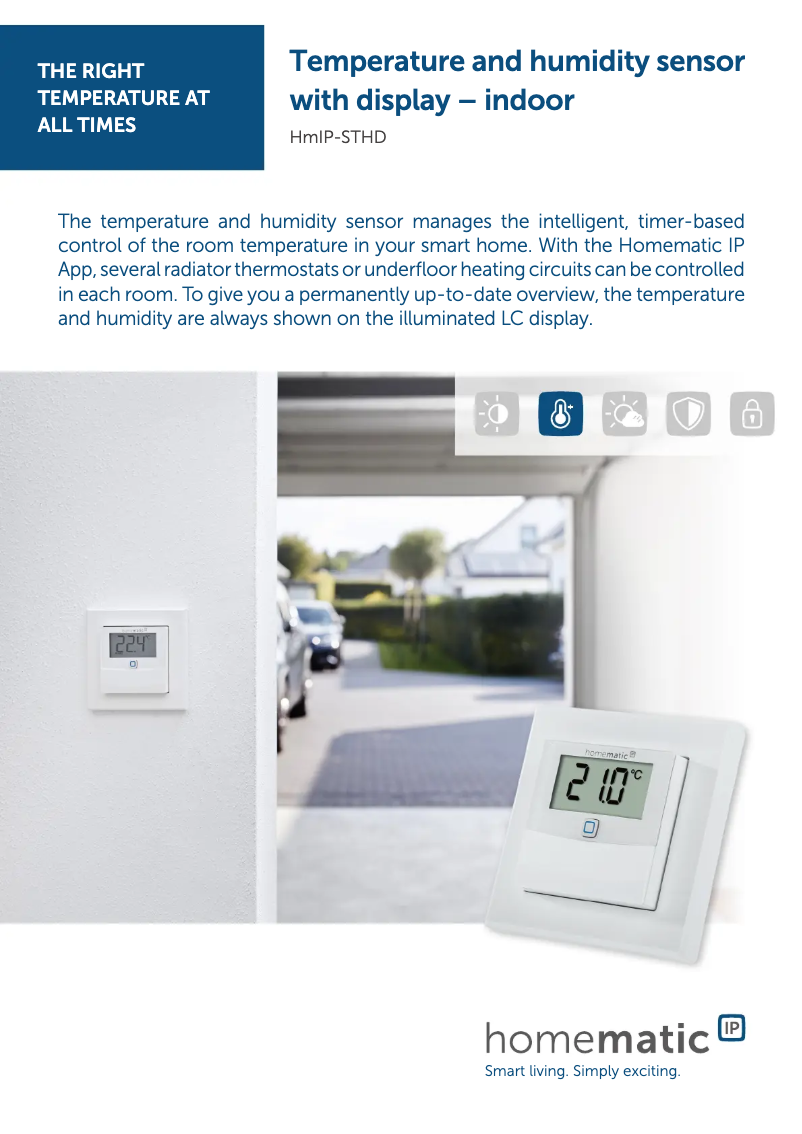 Page n°1 - Fiche technique Homematic IP HmIP-STHD