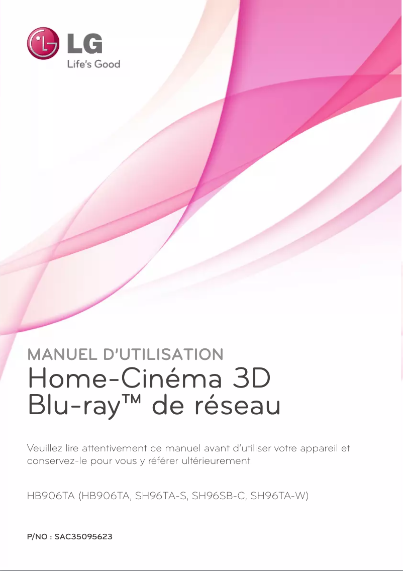 Page n°1 - Manuel utilisateur LG HB906TA