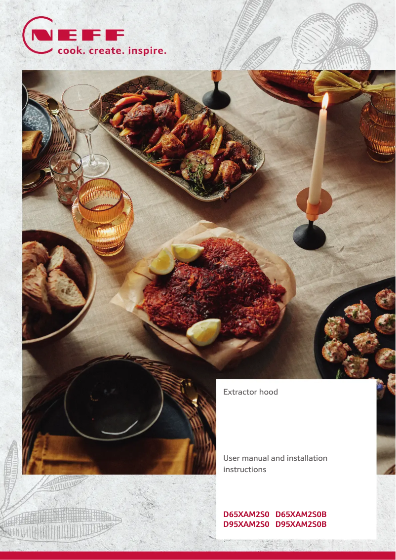 Page 1 de la notice Manuel utilisateur Neff D95XAM2S0B