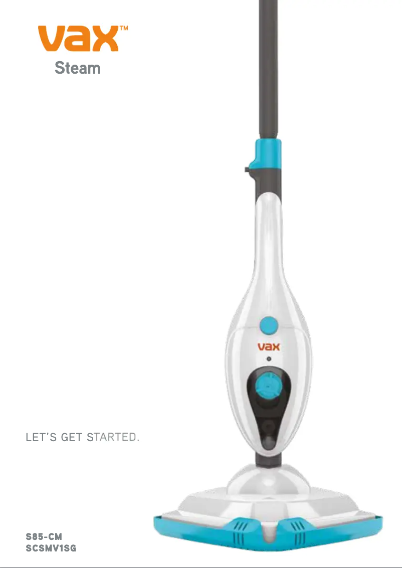 Page n°1 - Manuel utilisateur Vax Steam SCSMV1SG