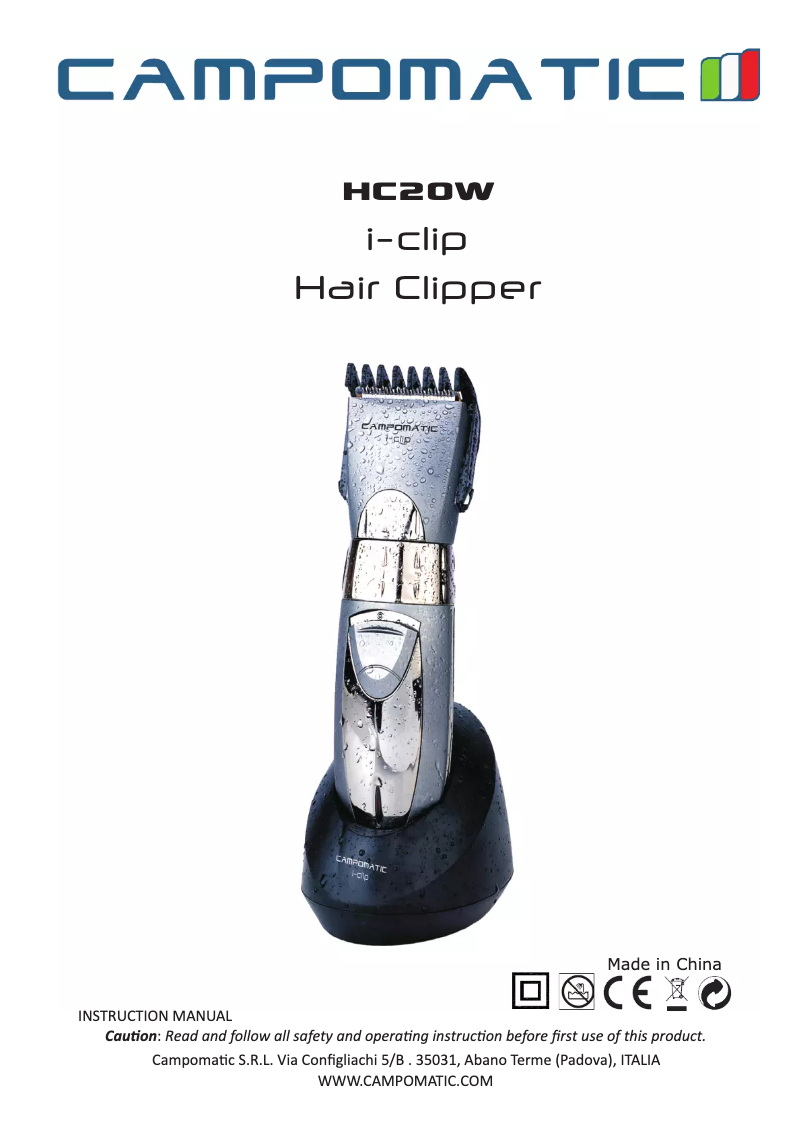 Página 1 del manual Manual de usuario Campomatic HC20W