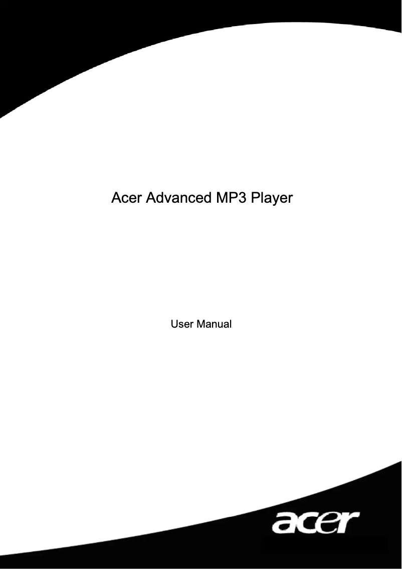 Page n°1 - Manuel utilisateur Acer Advanced
