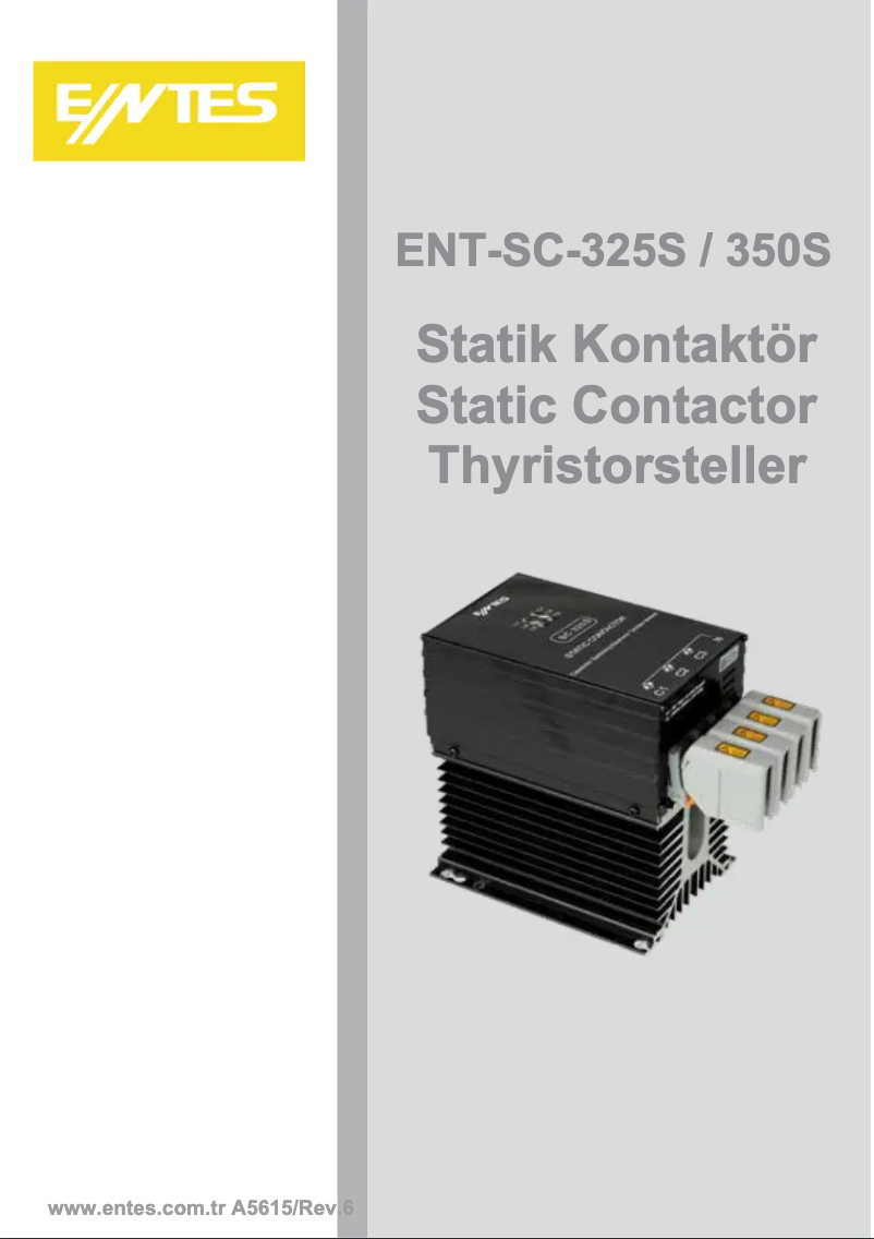 Page 1 de la notice Manuel utilisateur ENTES ENT-SC-325