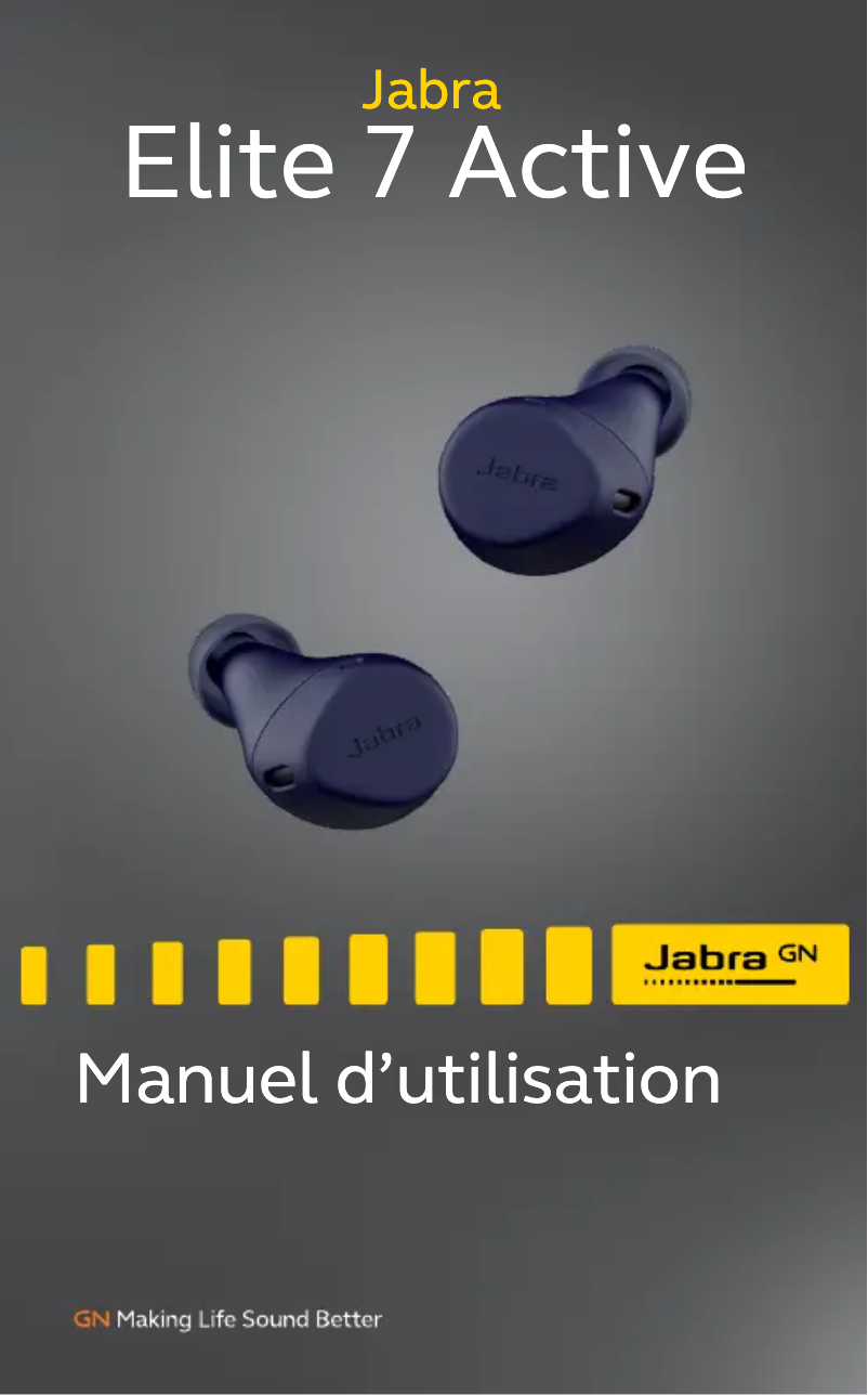Page 1 de la notice Manuel utilisateur Jabra Elite 7 Active